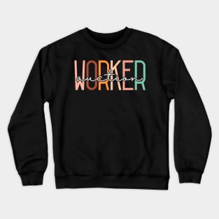 Auction Worker Auctioneer Bidding Bid Caller Gavel Crewneck Sweatshirt